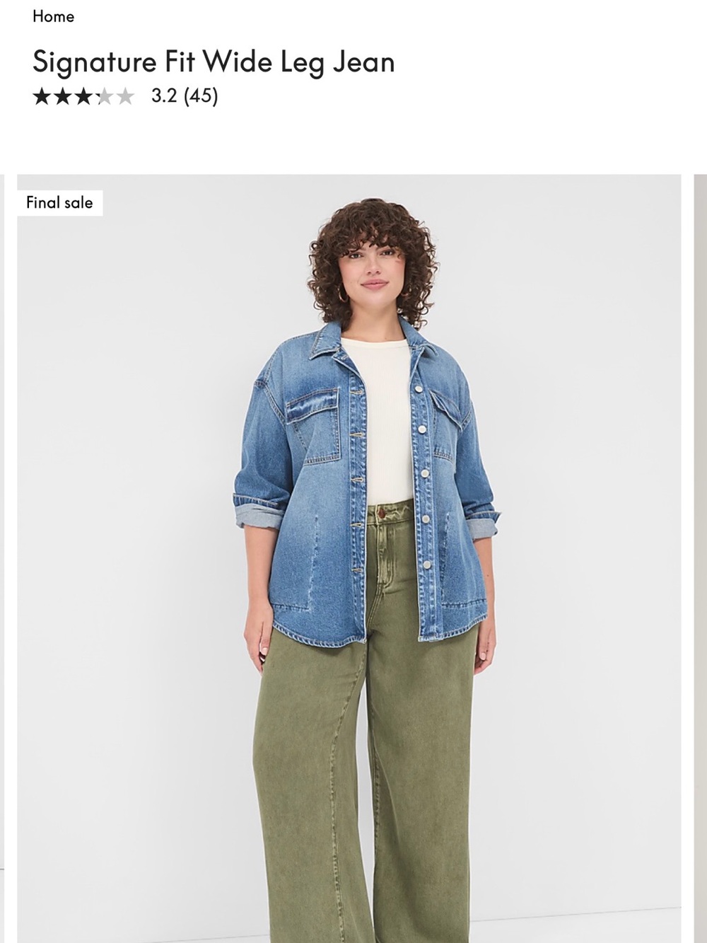 Lane Bryant - Signature Fit Wide Leg Jean